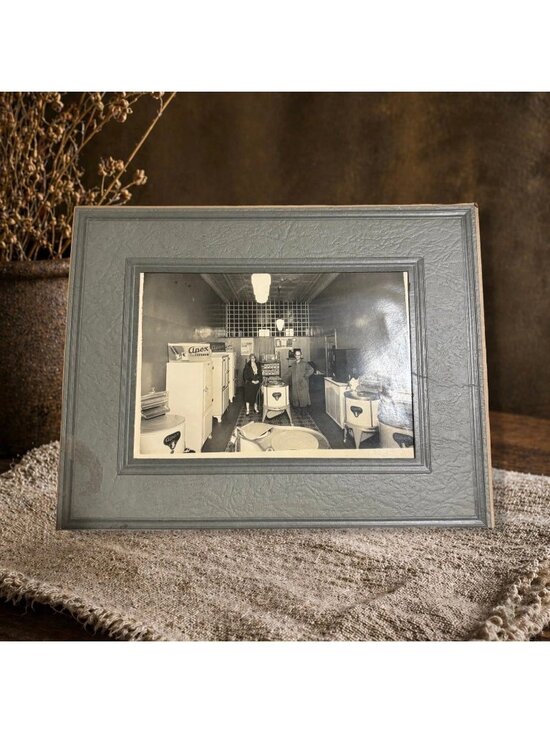 Unbranded Other - Vintage Apex Appliance Store Photograph Framed 10x8 Mid Century Showroom Photo M